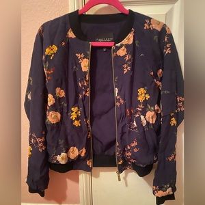 Floral cropped jacket